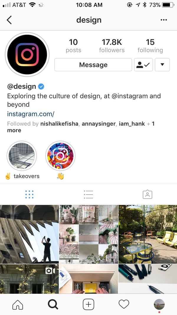 Instagram design