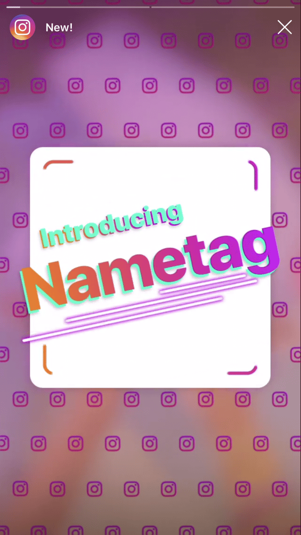 Instagram Nametag 