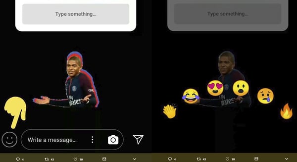 instagram story reactions