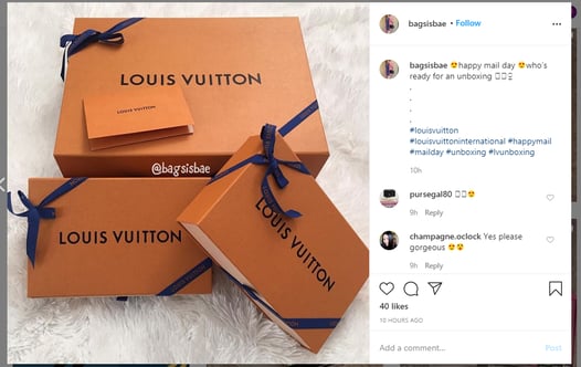 Revisión del producto de influencers de Instagram